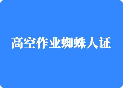 操个大美女的逼高空作业蜘蛛人证